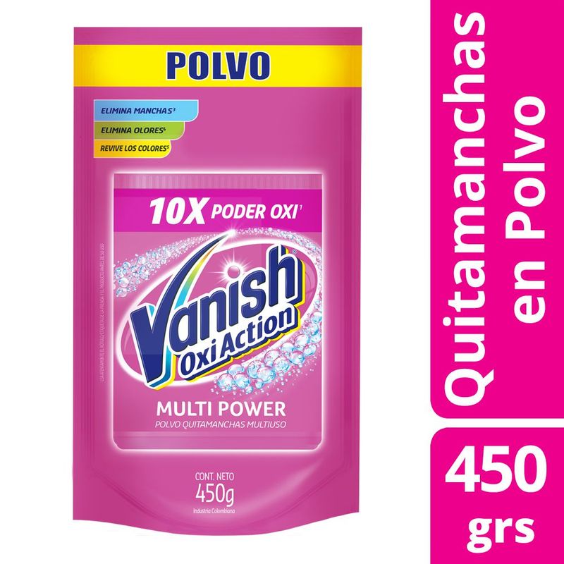Quitamanchas Vanish Oi A. en polvo doy pack 450