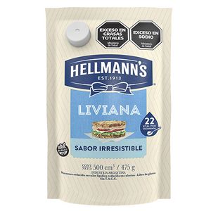 Mayonesa Hellmanns liviana doy pack 475 gr