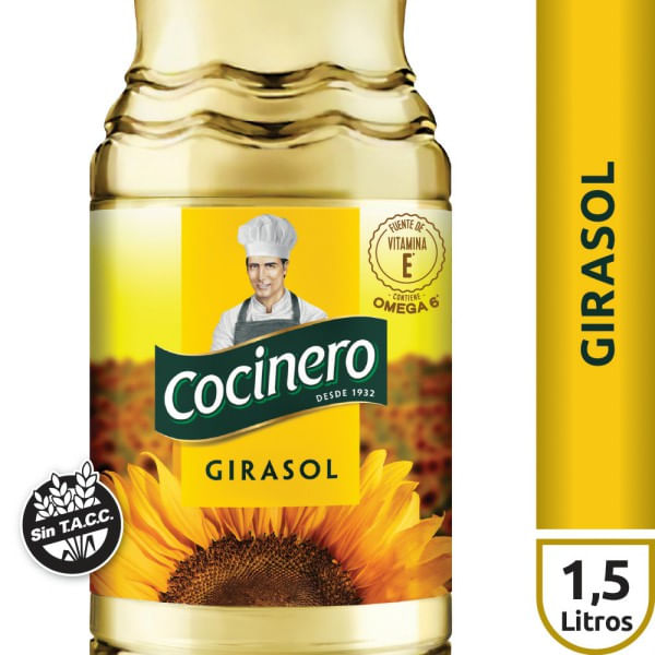 Aceite girasol Cocinero 1.5 lt
