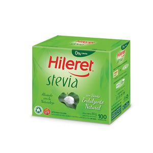 Edulcorante Hileret Stevia en sobre 100 u