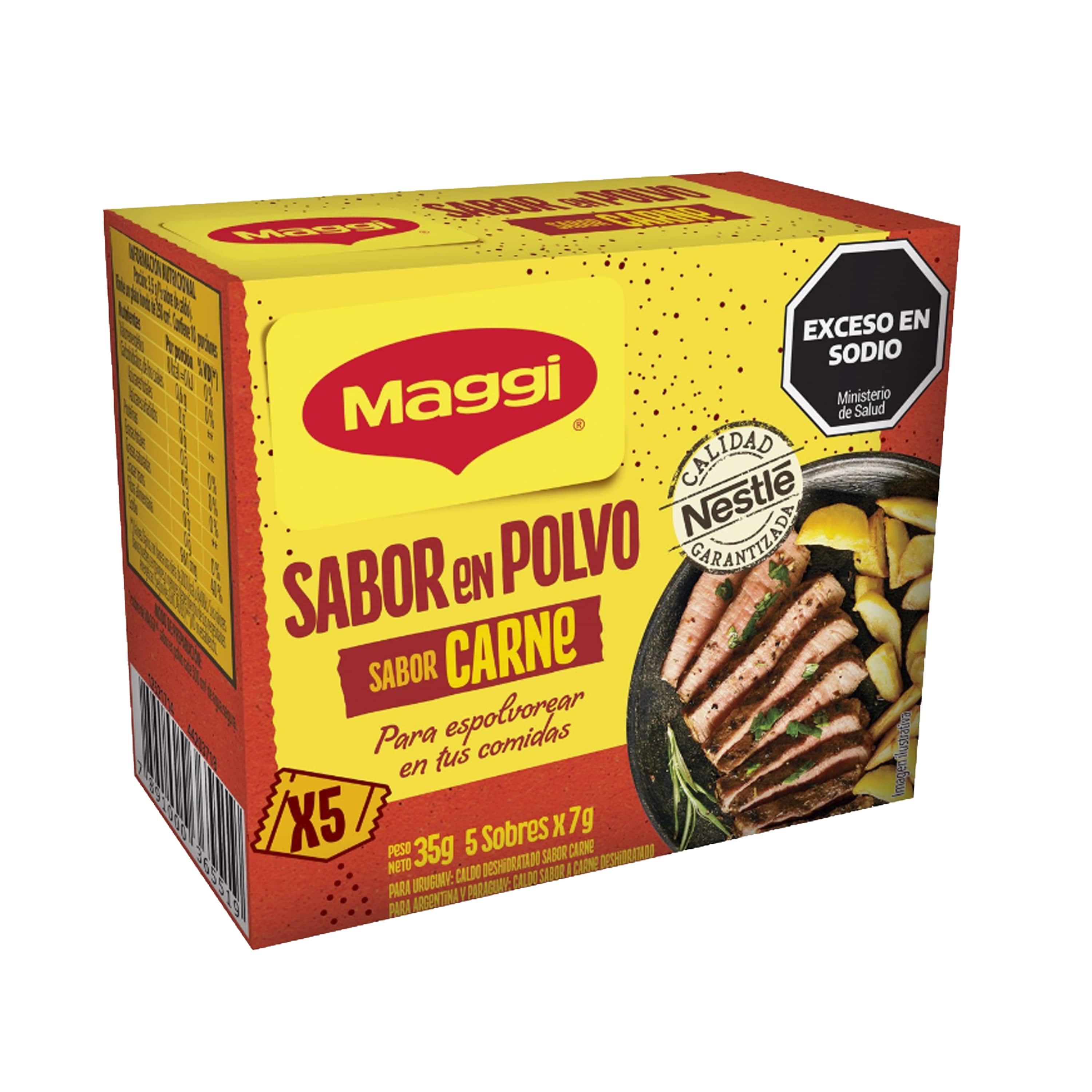 Caldo Maggi carne polvo 5u 35 gr