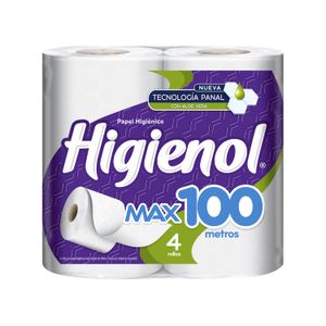 Papel higienico Higienol Max aloe 4 u 100mt