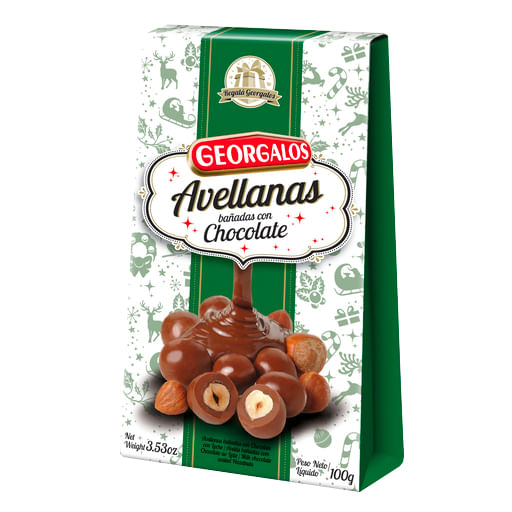Avellanas Georgalos con chocolate 100 gr