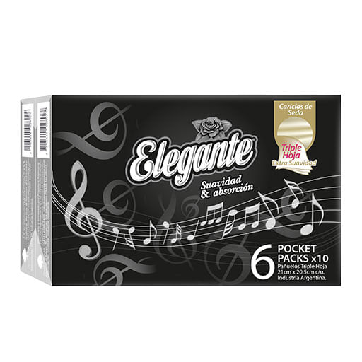 Pañuelos Elegante pocket 6 10 u