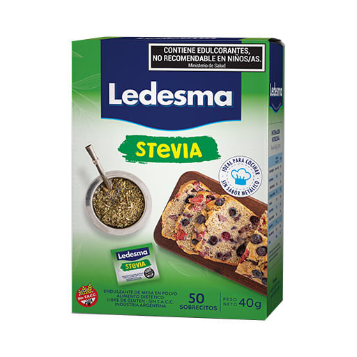 Edulcorante con Stevia en Sobres Ledesma 50 Un