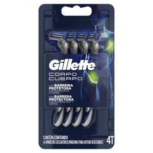 Maquina Gillette cuerpo 4 u