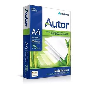 Mu ltifuncion Autor A4 75 gr  500 hojas