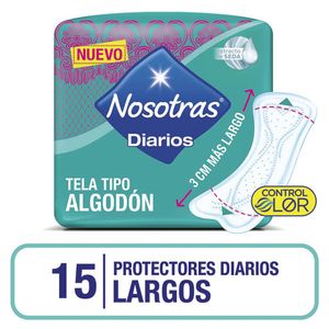 Protectores diarios Nosotras largos 15 u