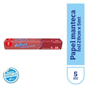 Papel manteca Bonu 28 cm 5mt