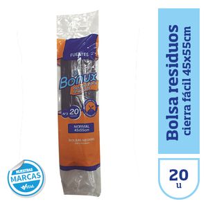 Bolsa de residuos Bonu cierra facil 4555 cm 20 u