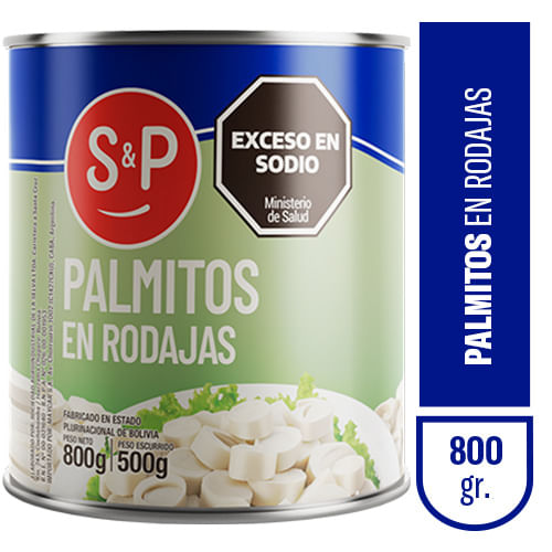 Palmitos S&P rodajas lata 800 gr