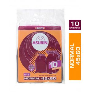 Bolsa residuos Asurin 4560 cm 10 u