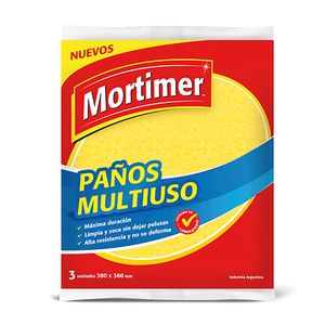 Paño para piso Mortimer amarillo 1 u