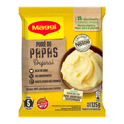 Pure de papa Maggi original instantaneo cremoso 125 gr