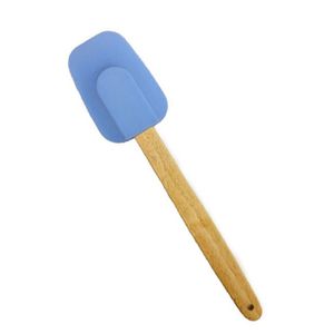 Espatula silicona mango madera 29 cm