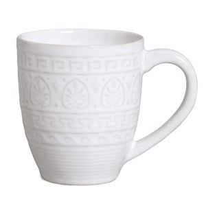 TAZA   greek blanca 330 ml