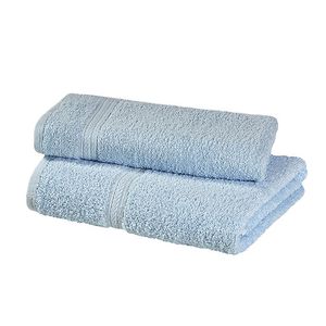 Set toalla + toallon Danubio azul 420 grs