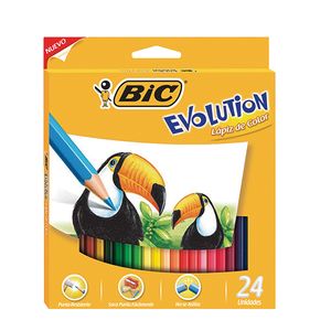 Lapices Bic evolution colores  24 u