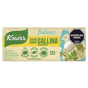 Caldo Knorr gallina balance 12 u