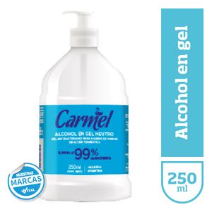 Alcohol en gel Carmel 250 cc