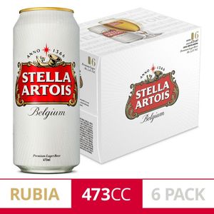 Cerveza Stella Artois lata 473 cc