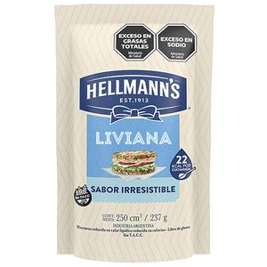 Mayonesa Hellmanns liviana doy pack 237 gr
