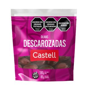Aceituna negra Castell desc. d/pack 80 gr