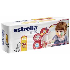 Pañal Estrella hiperpack XXG 34 u