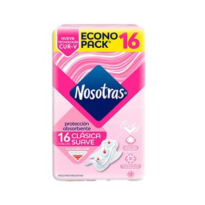 Toallas femeninas Nosotras clasica 16 u