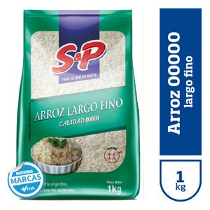Arroz largo fino S&P 00000 1 kg