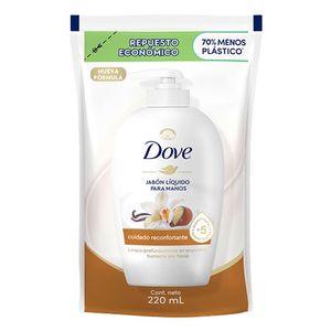 Jabon liquido Dove cuidado reconfortante repuesto 220 ml