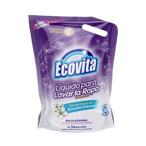 Jabon ropa Ecovita liquido clasico doy pack 3 lt