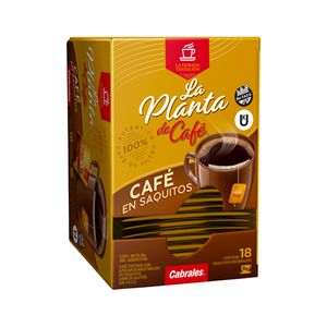 Cafe La planta de cafe saquitos 18 u 5 g