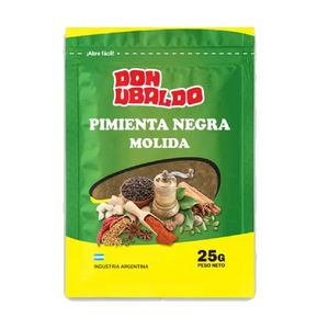 Pimienta DON UBALDO negra molida x25gr