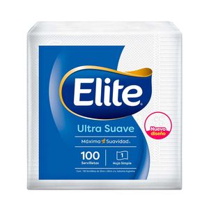 Servilletas elite u suave 30 x 30 cm 100 u
