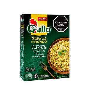 Arroz preparado Gallo sabores del mundo curry 240 grs