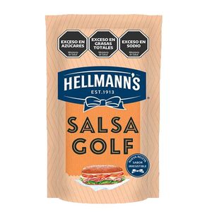Salsa golf Hellmanns doy pack sin tacc 250 gr