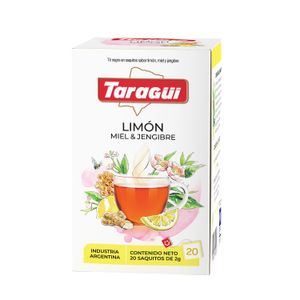 Te Taragui placeres limon miel jengibre 20 u