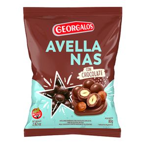 Avellanas Georgalos con chocolate 80gr