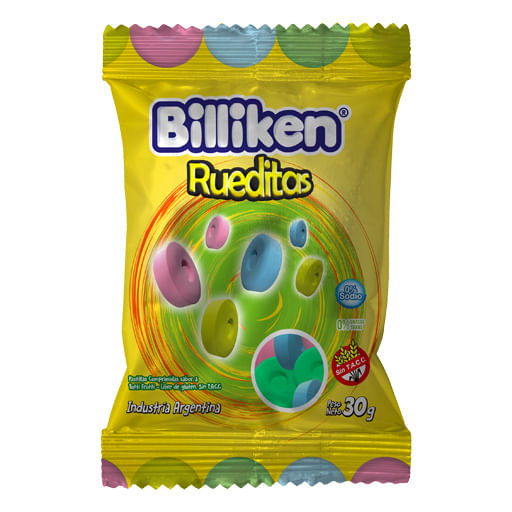 Pastillas Billiken Rueditas 30 g