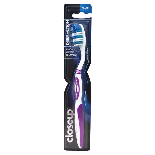 Cepillo dental Closeup deep action mediano