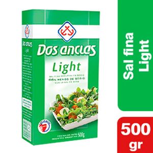 Sal fina Dos Anclas light estuche 500 gr
