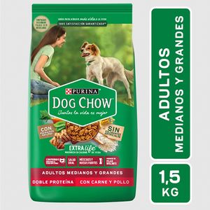 Alimento para perro Dog Chow adu lto pollo carne 1.5 kg