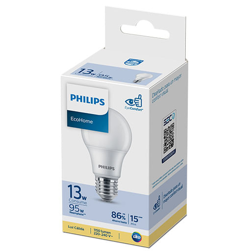 Lampara led Philips Ecohome calida 13/14 w