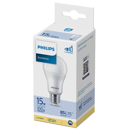 Lampara led Philips Ecohome calida 15/16 w