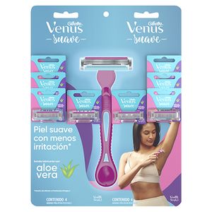 Maquina descartable Simply Venus suave rosa
