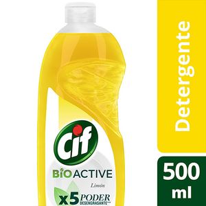 Lavavajillas Cif Bio Active limon 500 cc