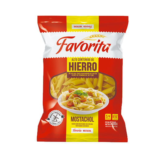 Fideo Favorita mostachol 500 gr