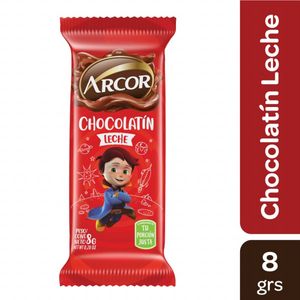 Chocolate Arcor con leche 8 gr