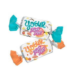 Caramelos Flynn Paff yogurt vainilla/durazno 560 gr